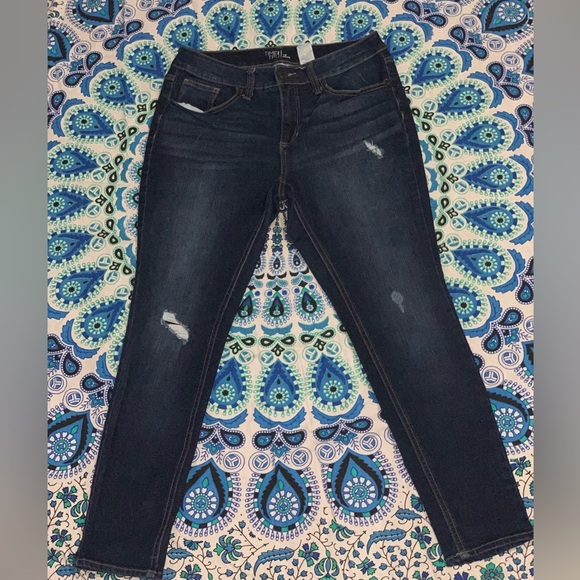 Time and tru dark blue skinny jeans - Picture 2 of 2